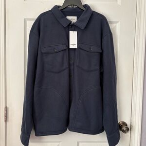 Goodfellow & Co Dark Blue Navy Shirt Jacket Men’s Size XL Fleece NWT